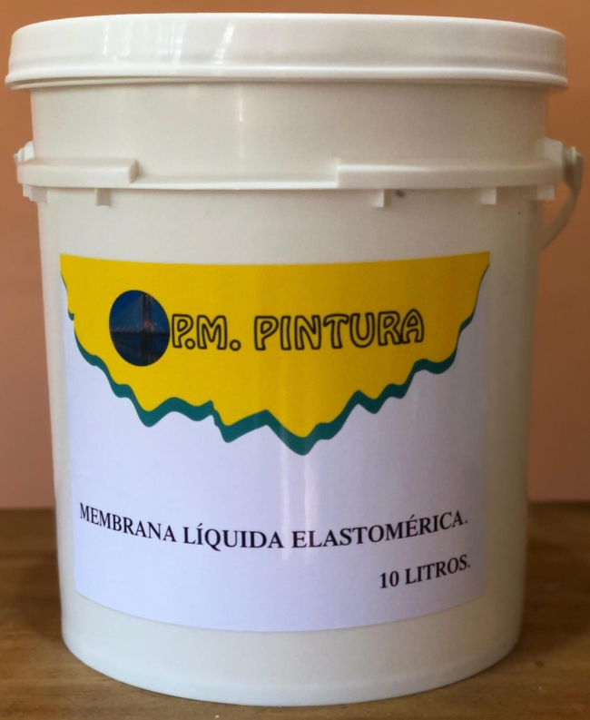 Membrana impermeabilizante para muros y techos 10 litros.