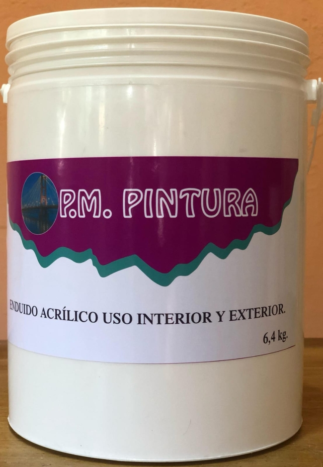 Enduido Acrílico. Interior y Exterior 6,4 kg/ 4 litros